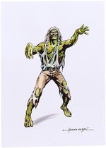 ZOMBIE (SIMON GARTH) HAND COLORED PRINT BY RAFAEL LÓPEZ ESPÍ.