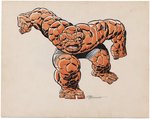 THE THING ORIGINAL ART COLOR SPECIALTY ILLUSTRATION BY JOE SINNOTT.