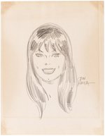 MARY JANE WATSON PENCIL ORIGINAL ART HEAD SKETCH BY JOHN ROMITA SR.