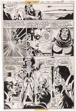 FIVE STAR SUPER HERO SPECTACULAR #1 COMIC BOOK PAGE ORIGINAL ART BY DICK DILLIN.