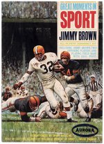 AURORA GREAT MOMENTS IN SPORT - JIMMY BROWN FACTORY-SEALED BOXED MODEL KIT.