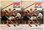 AURORA GREAT MOMENTS IN SPORT - DEMPSEY VS FIRPO FACTORY-SEALED BOXED AMERICAN & CANADIAN MODEL KIT PAIR.