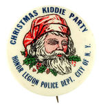 RARE SANTA PROMOTES PARTY HOSTED BY "HONOR LEGION POLICE DEPT. CITY OF N.Y."