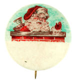 SANTA IN CHIMNEY RARE DESIGN AND A SALESMAN'S SAMPLE.