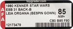 STAR WARS: THE EMPIRE STRIKES BACK (1980) - LEIA ORGANA (BESPIN GOWN) 31 BACK-B AFA 85 NM+.