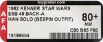 STAR WARS: THE EMPIRE STRIKES BACK (1982) - HAN SOLO (BESPIN OUTFIT) 48 BACK-A AFA 80+ NM.