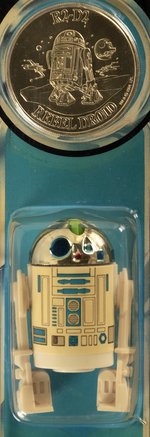 STAR WARS: THE POWER OF THE FORCE (1985) - ARTOO-DETOO (R2-D2) POP-UP LIGHTSABER 92 BACK AFA 80 Y-NM.