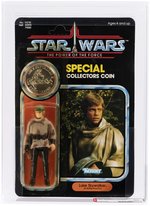 STAR WARS: THE POWER OF THE FORCE (1985) - LUKE SKYWALKER (BATTLE PONCHO) 92 BACK AFA 85 Y-NM+.