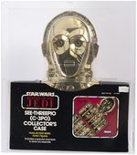 STAR WARS: RETURN OF THE JEDI (1983) - SEE-THREEPIO (C-3PO) COLLECTOR'S CASE AFA 80 NM.