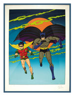 BATMAN AND ROBIN ARTIST PROOF LITHOGRAPH SIGNED BY BOB KANE.