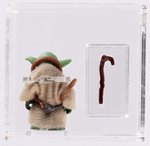 STAR WARS: THE EMPIRE STRIKES BACK (1980) - LOOSE ACTION FIGURE/HK YODA CAS 85 (BROWN SNAKE/DARK GREEN SKIN).