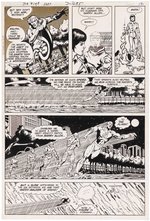 JUSTICE LEAGUE OF AMERICA #194 COMIC BOOK PAGE ORIGINAL ART BY GEORGE PÉREZ.