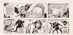 CONAN THE BARBARIAN DEC. 16, 1979 SUNDAY STRIP ORIGINAL ART BY ERNIE CHAN.