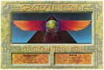 "GRATEFUL DEAD EGYPT 1978" CONCERT POSTER WITH ART BY ALTON KELLEY.