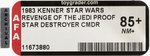 STAR WARS: REVENGE OF THE JEDI (1983) - STAR DESTROYER COMMANDER PROOF CARD AFA 85+ NM+.