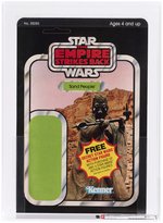 STAR WARS: THE EMPIRE STRIKES BACK (1980) - SAND PEOPLE (TUSKEN RAIDER) 21 BACK PROOF CARD AFA 85 NM+.