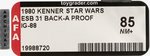 STAR WARS: THE EMPIRE STRIKES BACK (1980) - IG-88 (BOUNTY HUNTER) 31 BACK-A PROOF CARD AFA 85 NM+.