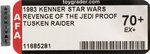 STAR WARS: REVENGE OF THE JEDI (1983) - TUSKEN RAIDER (SAND PEOPLE) PROOF CARD AFA 70+ EX+.