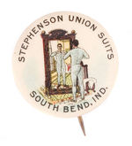 "STEPHENSON UNION SUITS" MAN IN LONG UNDERWEAR.