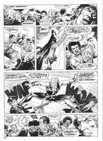 DEADLY HANDS OF KUNG FU #16 COMIC BOOK PAGE ORIGINAL ART BY GEORGE PÉREZ.