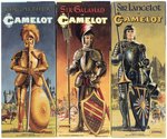 AURORA CAMELOT FACTORY-SEALED BOXED MODEL KIT SET OF THREE.