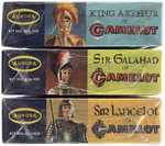 AURORA CAMELOT FACTORY-SEALED BOXED MODEL KIT SET OF THREE.