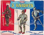 AURORA 3 KNIGHTS UNUSED BOXED MODEL KIT.