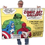 MARVEL COMICS POSTER ADVERTISING NEW YORK CITY COMIC SHOP.