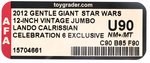 GENTLE GIANT STAR WARS: THE EMPIRE STRIKES BACK (2012) - 12-INCH VINTAGE JUMBO LANDO CALRISSIAN AFA UNCIRCULATED U90 NM+/MINT (STAR WARS CELEBRATION VI EXCLUSIVE) SIGNED BY BILLY DEE WILLIAMS.