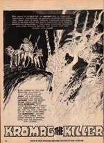 THRILLING ADVENTURE STORIES #1 (KROMAG) ORIGINAL ART PAGE TRIO BY JACK SPARLING.