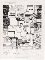 FANTASTIC FOUR: FATHER'S AND SONS UNPUBLISHED GRAPHIC NOVEL FIRST 20 PAGES OF ORIGINAL ART BY MARK BRIGHT.