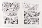 FANTASTIC FOUR: FATHER'S AND SONS UNPUBLISHED GRAPHIC NOVEL FIRST 20 PAGES OF ORIGINAL ART BY MARK BRIGHT.