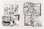 FANTASTIC FOUR: FATHER'S AND SONS UNPUBLISHED GRAPHIC NOVEL FIRST 20 PAGES OF ORIGINAL ART BY MARK BRIGHT.