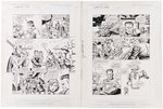 FANTASTIC FOUR: FATHER'S AND SONS UNPUBLISHED GRAPHIC NOVEL FIRST 20 PAGES OF ORIGINAL ART BY MARK BRIGHT.