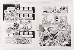 FANTASTIC FOUR: FATHER'S AND SONS UNPUBLISHED GRAPHIC NOVEL FIRST 20 PAGES OF ORIGINAL ART BY MARK BRIGHT.