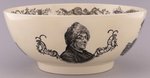 WASHINGTON, FRANKLIN USS CONSTELLATION NAVAL BATTLE LIVERPOOL CREAMWARE BOWL.