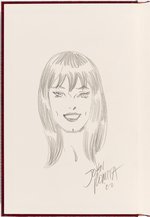 “JOHN ROMITA DELUXE EDITION SKETCH BOOK” WITH MARY JANE WATSON SPECIALTY ORIGINAL ART.