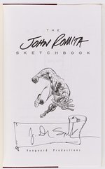 “JOHN ROMITA DELUXE EDITION SKETCH BOOK” WITH MARY JANE WATSON SPECIALTY ORIGINAL ART.