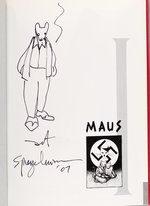 ART SPIEGELMAN "MAUS I - A SURVIVOR’S TALE" HARDCOVER WITH SELF-CARICATURE SKETCH AS MAUS.