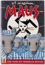 ART SPIEGELMAN "MAUS II - A SURVIVOR’S TALE" HARDCOVER WITH MAUS SKETCH.