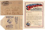 SUPERMAN "SUPERMEN OF AMERICA" COMPLETE 1941 CLUB KIT WITH RARE BUTTON.