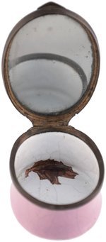 GEORGE WASHINGTON BATTERSEA ENAMEL TRINKET BOX.