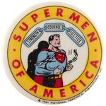 SUPERMAN "SUPERMEN OF AMERICA" COMPLETE 1961 CLUB KIT WITH BUTTON.