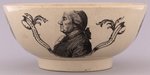 BENJAMIN FRANKLIN & HENRY LAURENS SOFTPASTE LIVERPOOL BOWL.