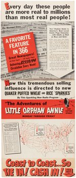 1941 ORPHAN ANNIE SECRET GUARD PROMOTIONAL BOOK- ONLY KNOWN EXAMPLE.