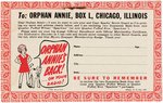 1941 ORPHAN ANNIE SECRET GUARD RARE STORE DISPLAY- ONLY KNOWN EXAMPLE.