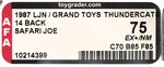 LJN/GRAND TOYS THUNDERCATS (1987) - SAFARI JOE 14 BACK AFA 75 EX+/NM.