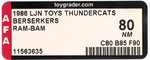 LJN THUNDERCATS (1986) - BESERKERS RAM-BAM AFA 80 NM.