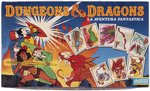 DUNGEONS & DRAGONS "THE FANTASTIC ADVENTURE" 1985 SPANISH CARD MATCH BOARD GAME.