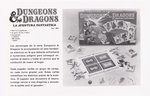 DUNGEONS & DRAGONS "THE FANTASTIC ADVENTURE" 1985 SPANISH CARD MATCH BOARD GAME.